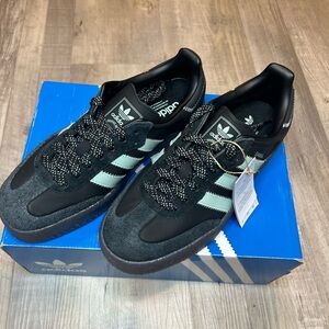 Adidas Originals Sambae Core Black Hazy Green Carbon Shoes IE9110 Womens Size 9